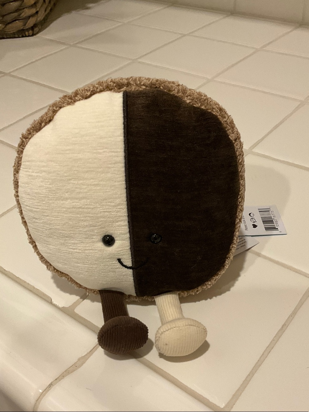 Jellycat Black and white Nibblechips Cookie